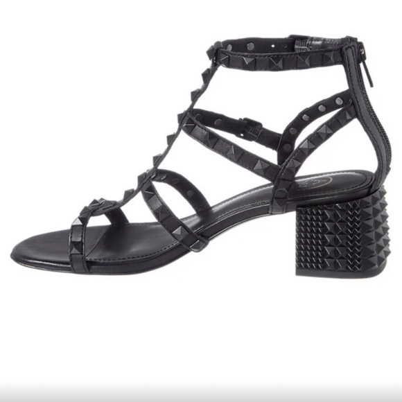Valentino style Ash Rolls Bis S Studded Block Heel Sandals - Picture 2 of 7